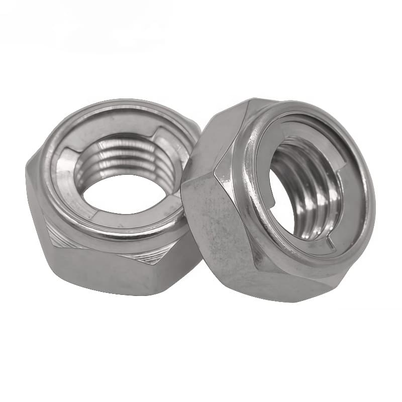 Metal Prevailing Torque Lock Nut manufactured by SRG Fasteners - Industrial Grade SS 202, SS 304, SS 316