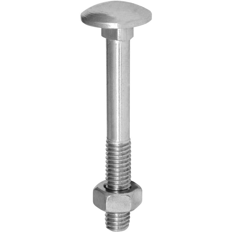 Coach Bolt (Carriage Bolt) manufactured by SRG Fasteners - Industrial Grade SS 202, SS 304, SS 316