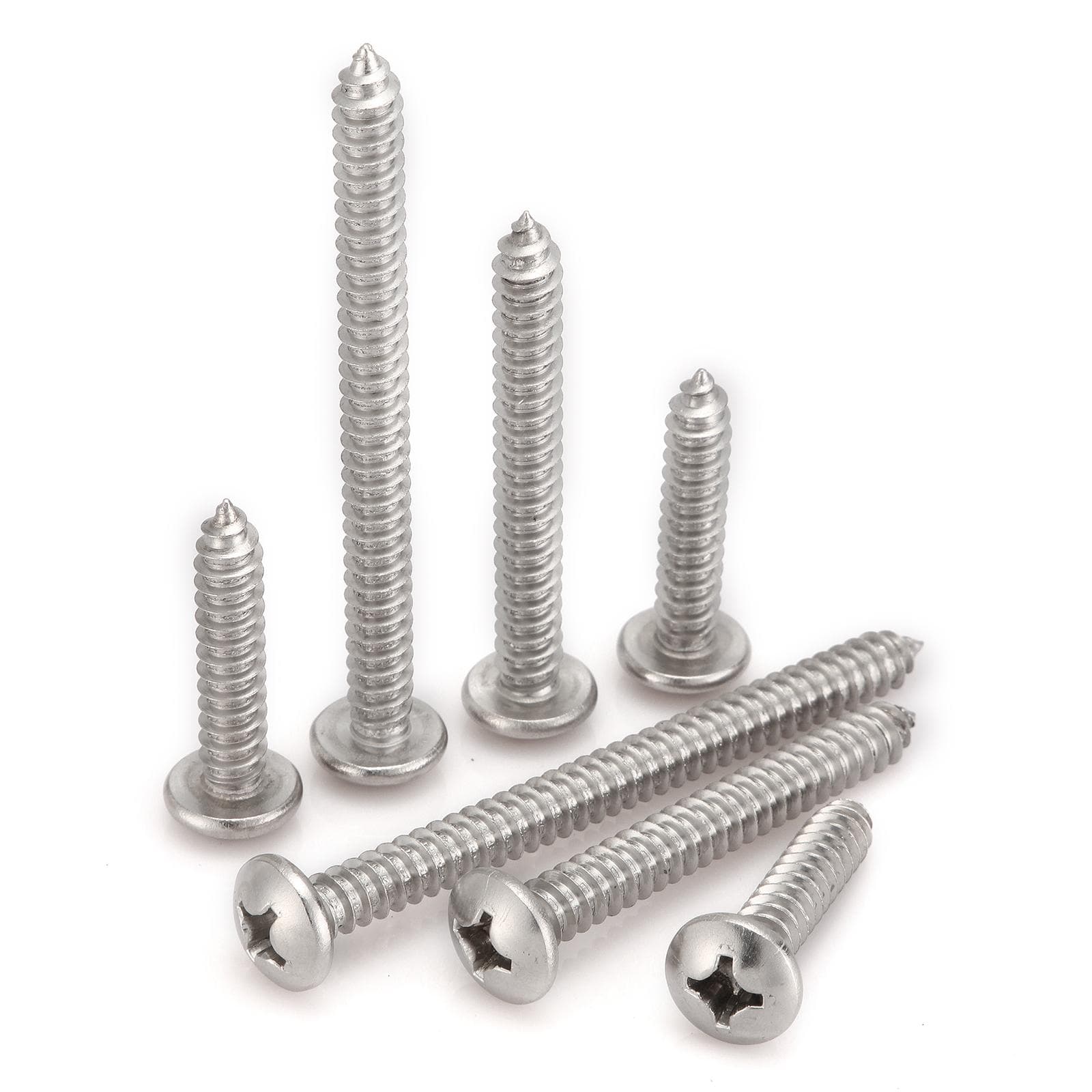 Pan Philips Self Taping Screw manufactured by SRG Fasteners - Industrial Grade SS 202, SS 304, SS 316