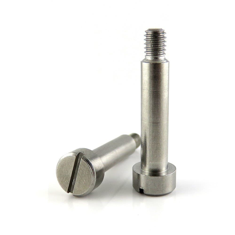 Slotted Shoulder Screw manufactured by SRG Fasteners - Industrial Grade SS 202, SS 304, SS 316