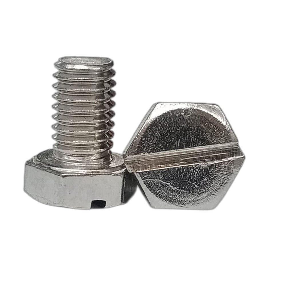 Hex Slotted Bolt manufactured by SRG Fasteners - Industrial Grade SS 202, SS 304, SS 316