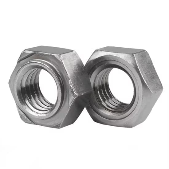 Hex Weld Nut manufactured by SRG Fasteners - Industrial Grade SS 202, SS 304, SS 316