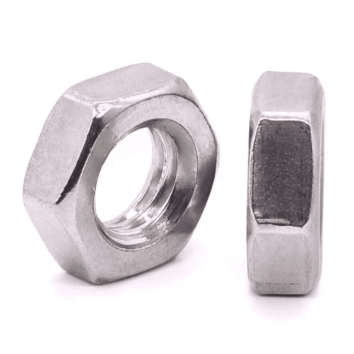 Lock Nut Thin Nut manufactured by SRG Fasteners - Industrial Grade SS 202, SS 304, SS 316
