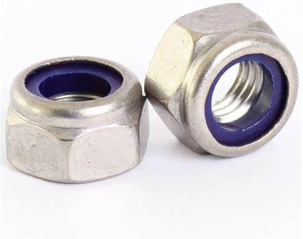 Nylock Nut manufactured by SRG Fasteners - Industrial Grade SS 202, SS 304, SS 316