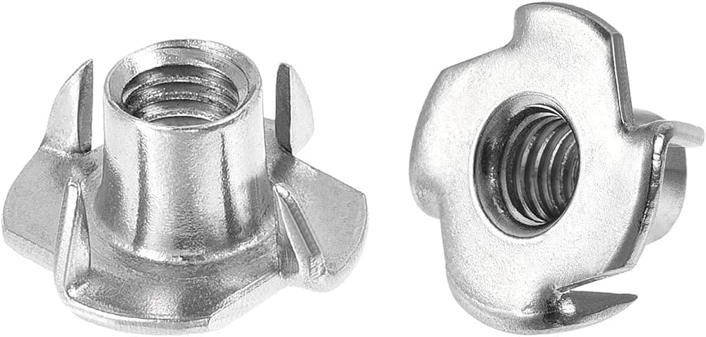 Tee Pronged Nut manufactured by SRG Fasteners - Industrial Grade SS 202, SS 304, SS 316