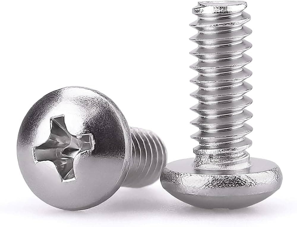 Pan Phillips Head Machine Screw manufactured by SRG Fasteners - Industrial Grade SS 202, SS 304, SS 316
