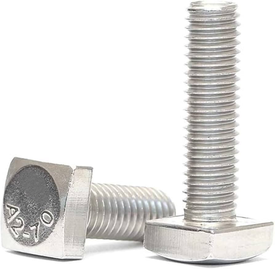 Square Head Bolt manufactured by SRG Fasteners - Industrial Grade SS 202, SS 304, SS 316
