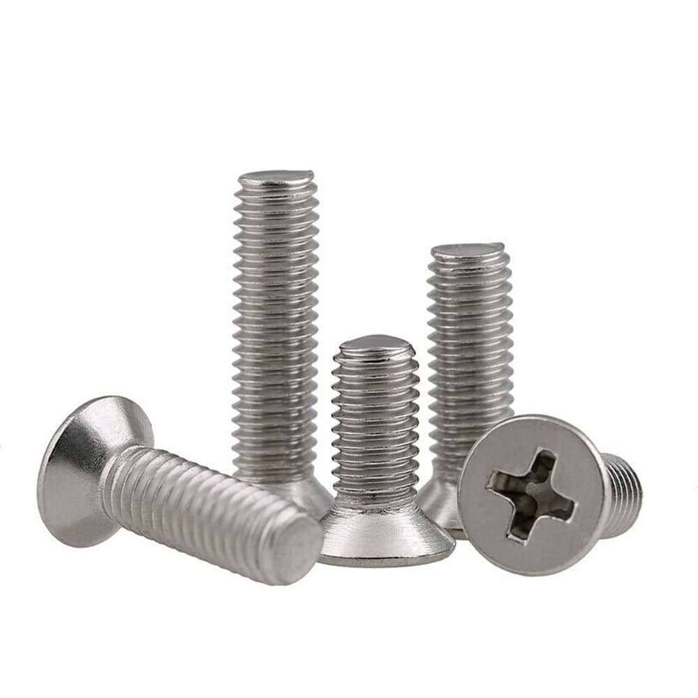 CSK Phillips Machine Screw manufactured by SRG Fasteners - Industrial Grade SS 202, SS 304, SS 316