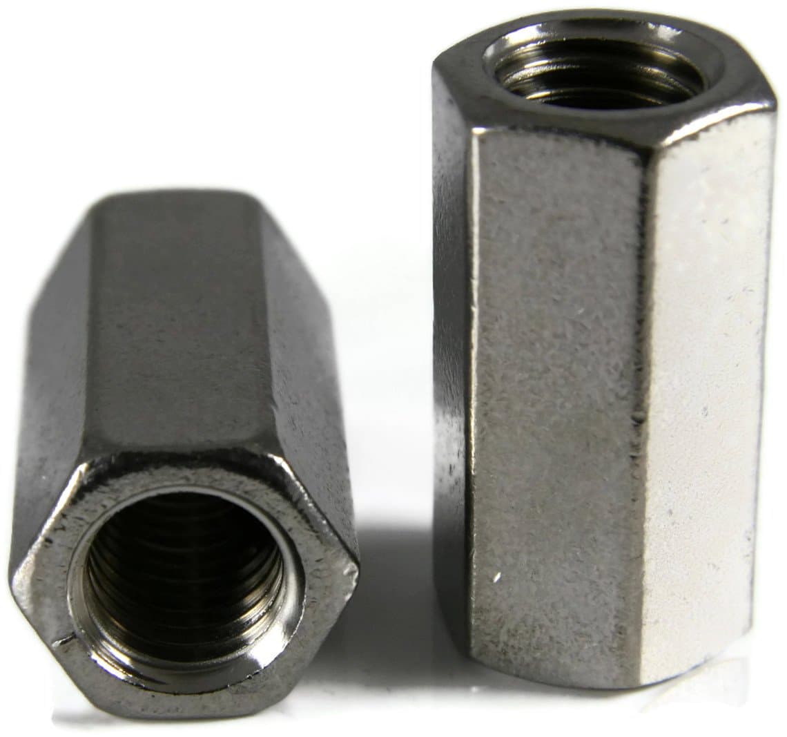 Hex Coupling Nut manufactured by SRG Fasteners - Industrial Grade SS 202, SS 304, SS 316