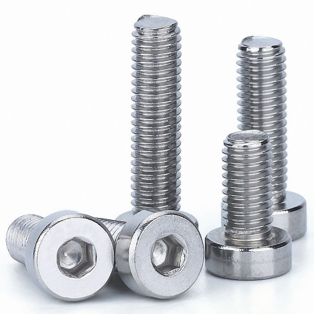Low Head Socket Cap Screw manufactured by SRG Fasteners - Industrial Grade SS 202, SS 304, SS 316