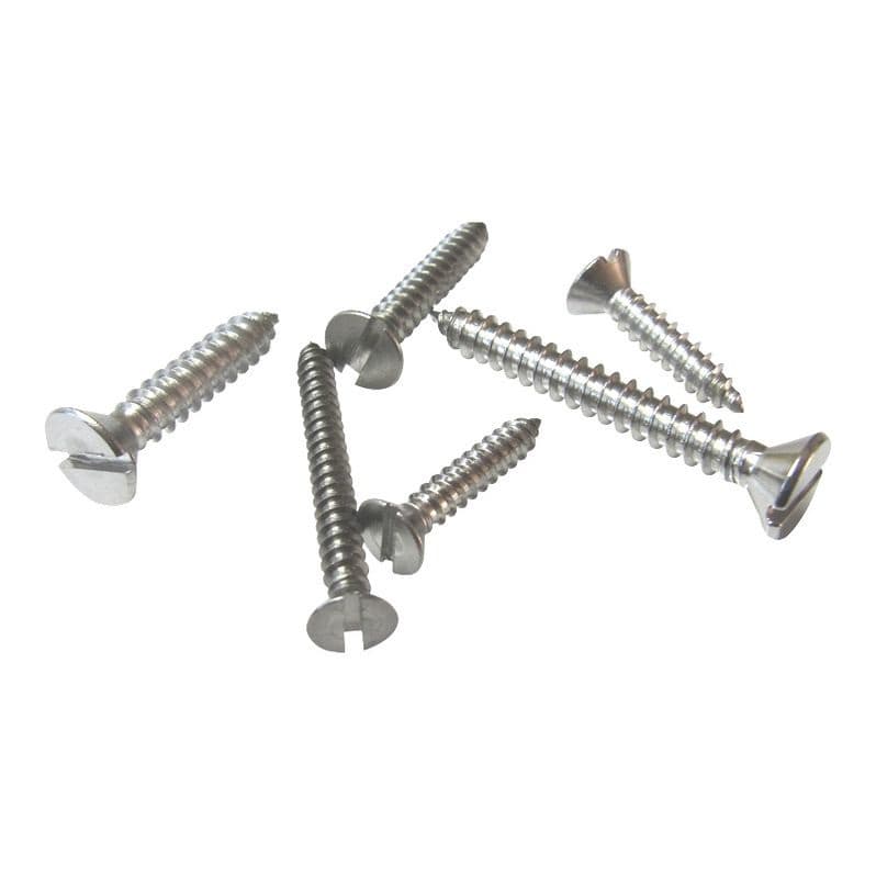 Slotted CSK And Raised Countersunk Head Taping Screw manufactured by SRG Fasteners - Industrial Grade SS 202, SS 304, SS 316