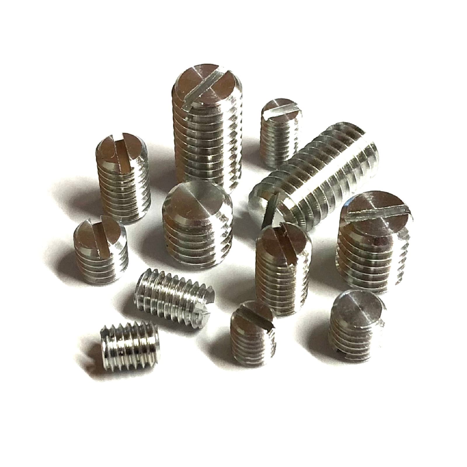 Slotted Grub Screw manufactured by SRG Fasteners - Industrial Grade SS 202, SS 304, SS 316