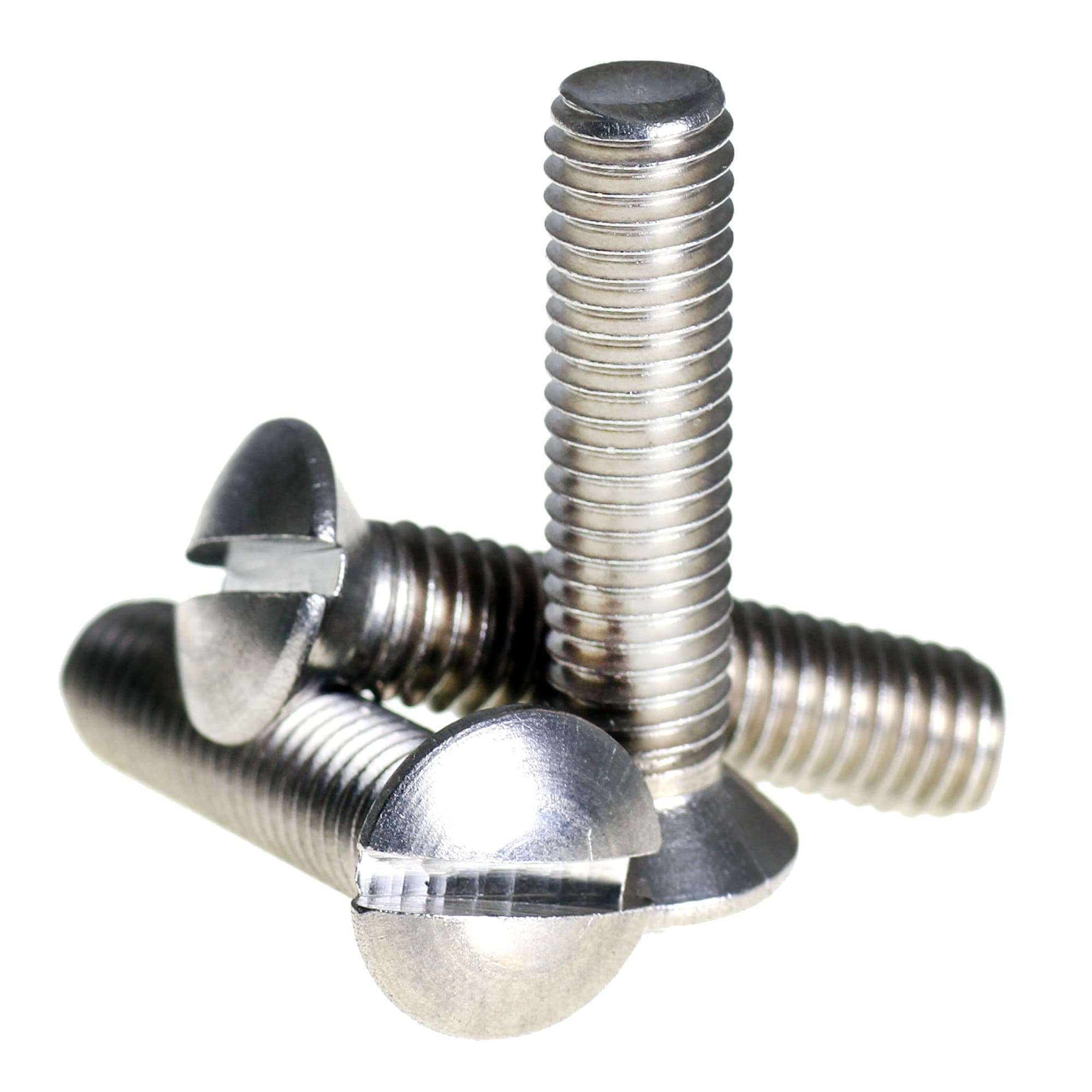 Slotted Raised Countersunk Oval Head Screw manufactured by SRG Fasteners - Industrial Grade SS 202, SS 304, SS 316