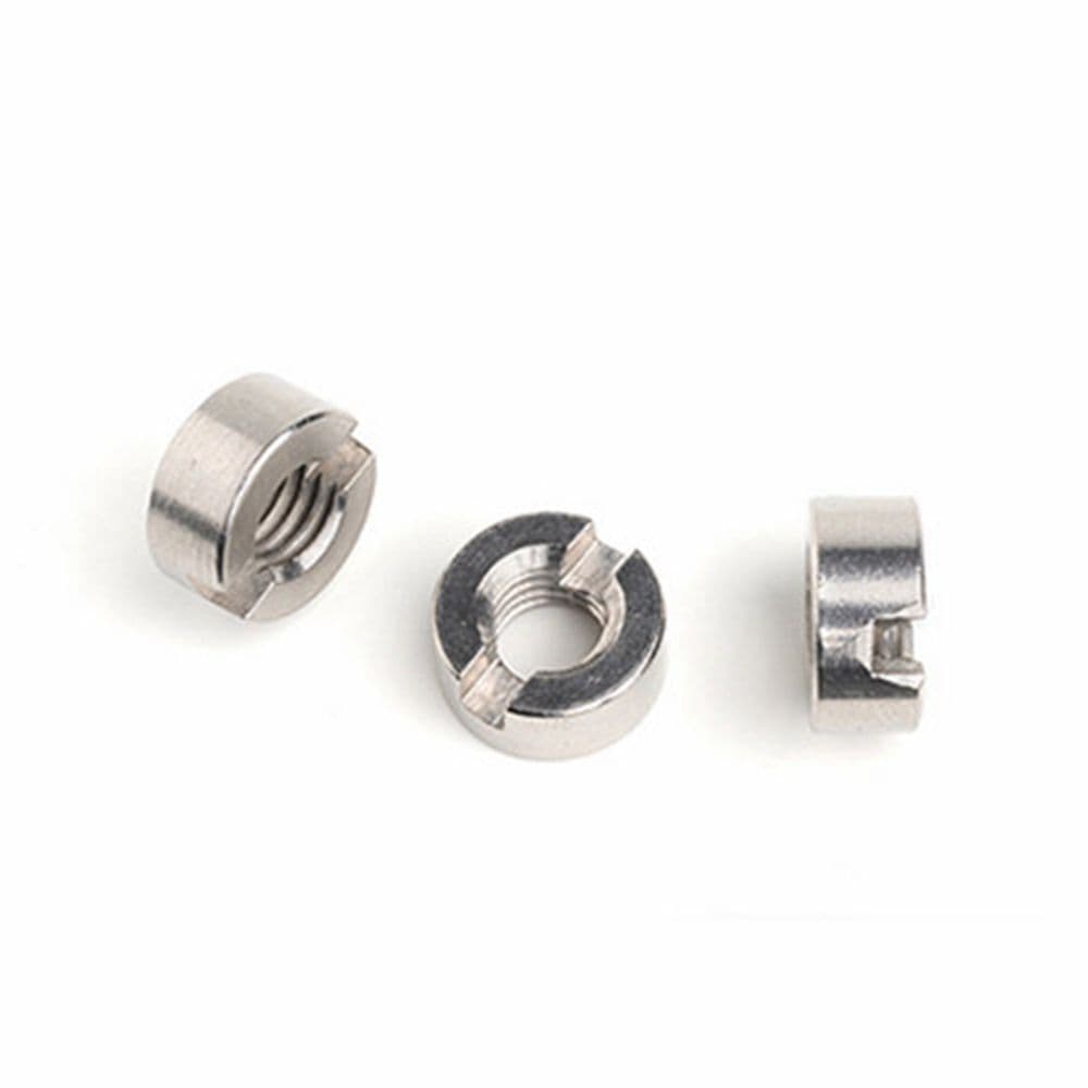 Slotted Round Nut manufactured by SRG Fasteners - Industrial Grade SS 202, SS 304, SS 316