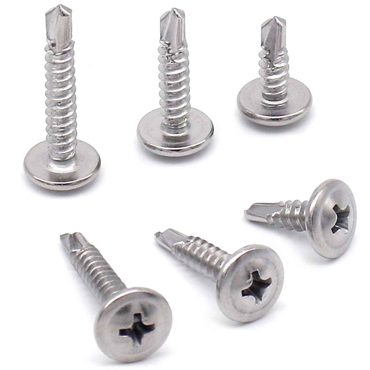 Truss Head Self Drilling Screw manufactured by SRG Fasteners - Industrial Grade SS 202, SS 304, SS 316